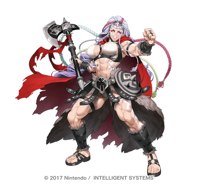 ファイアーエムブレム ヒーローズにて登場している『魔器英雄-狂猛の巨人シアチ』を描かせて頂いております!!よろしくお願い致します〜!! #FEヒーローズ 