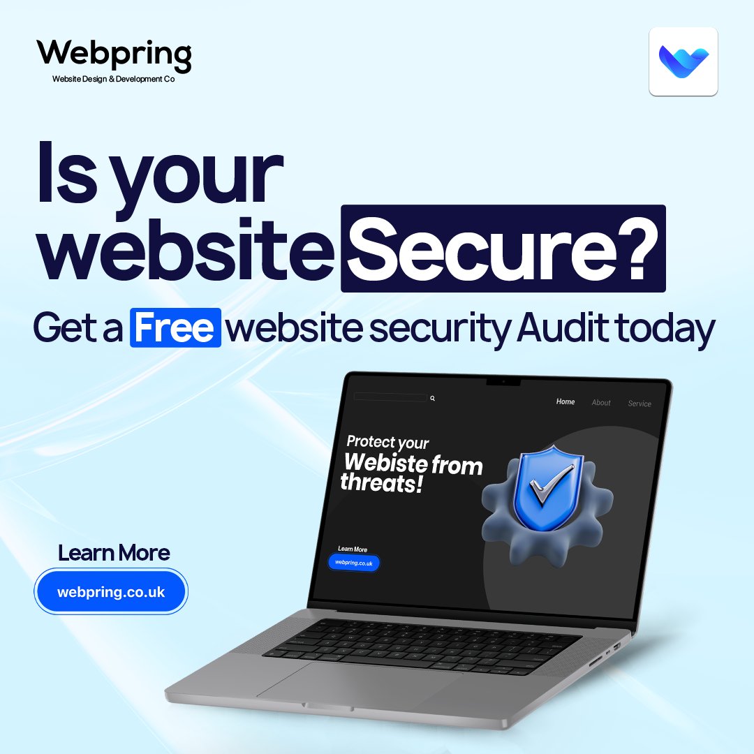 WebPring's tweet image. Is your website truly secure?

Don’t wait until it’s too late.
Get a FREE website security audit today and ensure your business stays protected from potential threats.

Contact us today!

#WebsiteSecurity #FreeAudit #Webpring #CyberProtection #SecureYourSite
