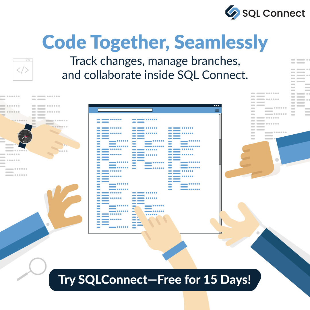 SplashBI's tweet image. Code together, seamlessly. 👏 With SQL Connect, track changes, manage branches, and sync with Git integration— Ready to collaborate smarter? Start your free trial today!
Try it free for 15 days now - eu1.hubs.ly/H0dzY900
#sql #sqlai #ai #collaboration #splashbi