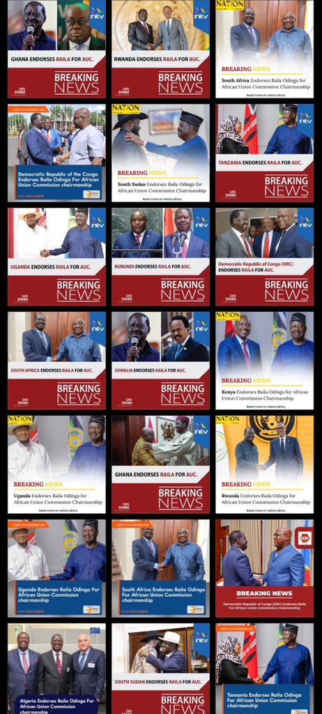 Indeed the son of Kenya was #BornInKenyaForAfrica , Africa will stand together for #RailaOdinga4AUC campaign bid