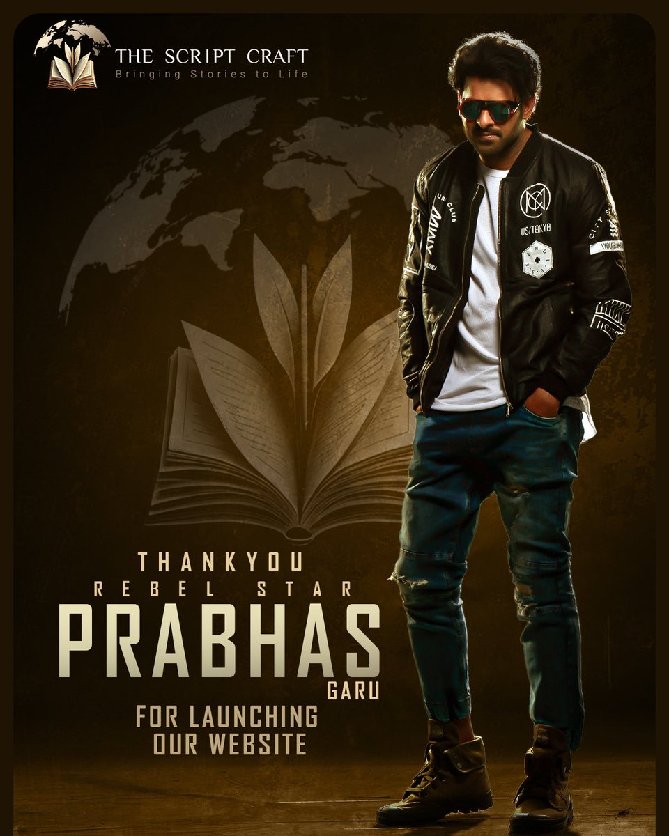 TSCWriters's tweet image. A big thank you to Rebel Star #Prabhas garu for launching #TheScriptCraft website. 
It’s a step forward in creating new opportunities for writers and storytellers in the industry.

🔗 thescriptcraft.com

@TSCWriters #Vaishnav #UppalapatiPramod #CreativeCommunity