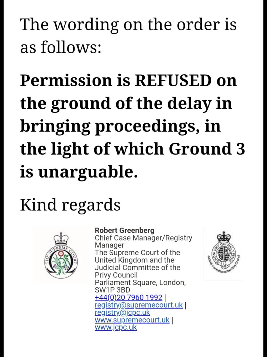 SW10etseq's tweet photo. #50sWomen Denial of a right to be told & to fairness; denial of time so our case could not be refused by the Court of Appeal on a paper thin premise; denial of equality; denial by the #PHSO to confirm #maladmin from 1995; denial of those with legal funds to challenge that. 3/6 https://t.co/KttsxGqT6H