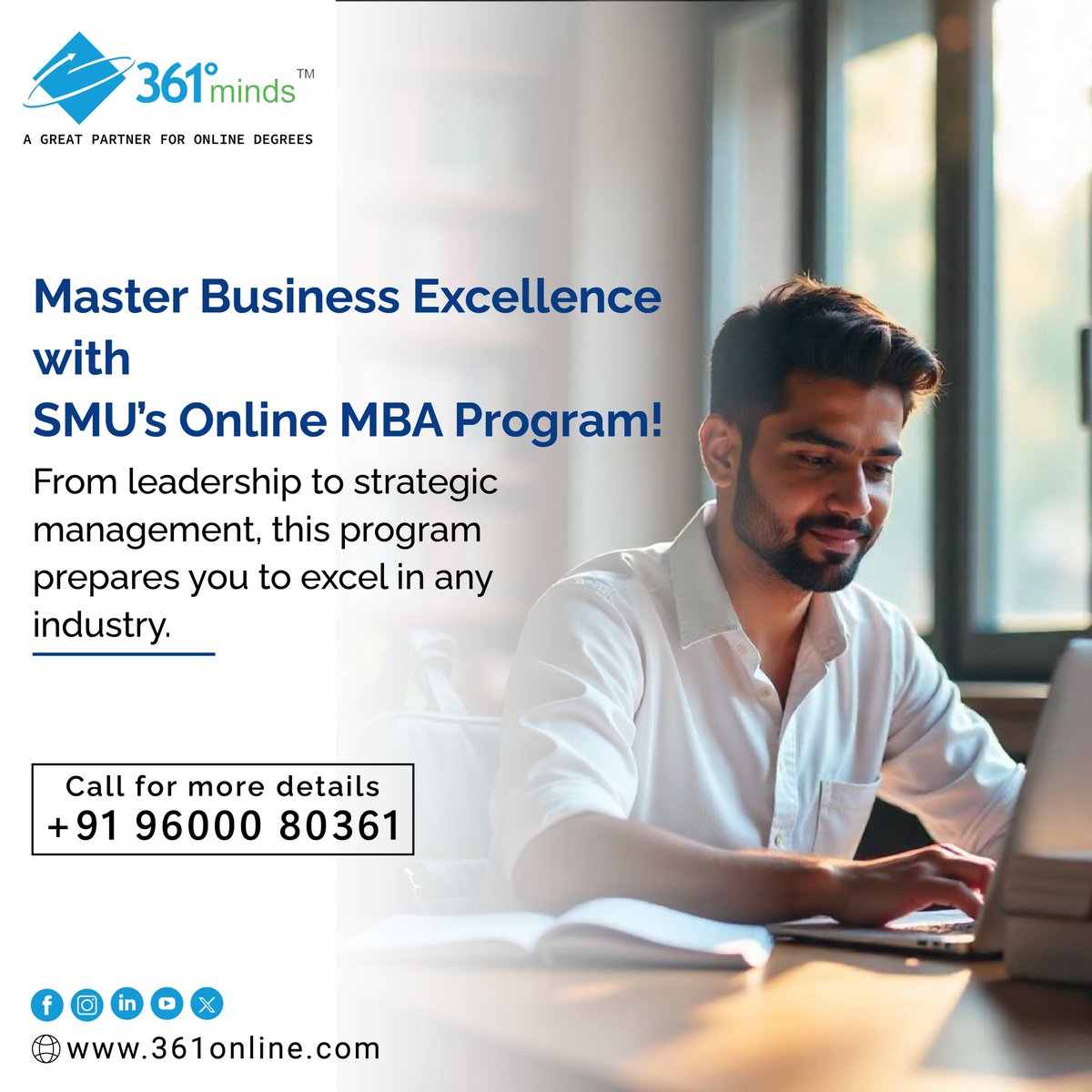 361dm's tweet photo. SMU’s Online MBA program offers a robust curriculum that sharpens your management skills and broadens your business perspective. 

#smuonlinemba  #361degreeminds #threesixtyonedegreeminds https://t.co/TjDUYjg8Pq