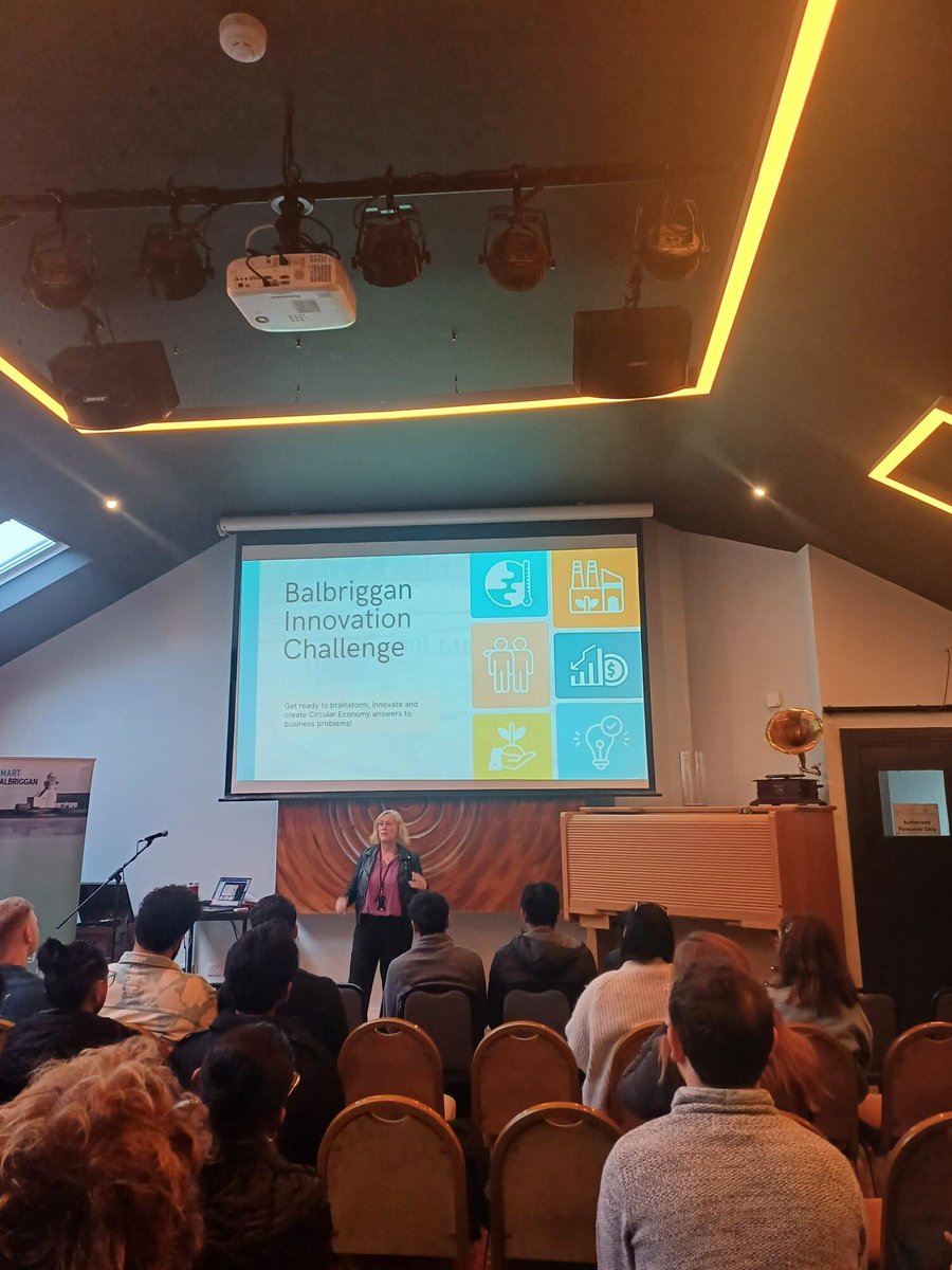 FCC_Econ_Dev's tweet image. Full house here today in The Lark, where the Balbriggan Innovation Challenge kicks off!

Get ready to brainstorm and innovate at the Balbriggan Innovation Challenge, and create Circular Economy answers to business problems!

#Ecocore#URBACT#Sustainability#Biodiversity
#Balbriggan