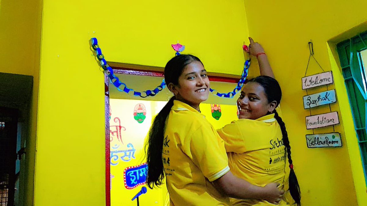 SarthakNGO's tweet photo. Social-emotional learning is at the heart of every #YellowRooms session, helping children feel supported and ready to grow. 

Grateful for partners like Bet Lev Foundationwith whom we share a common purpose of nurturing #children through education, values, and well-being. #SEL🌈 https://t.co/LTgSDpIH0d