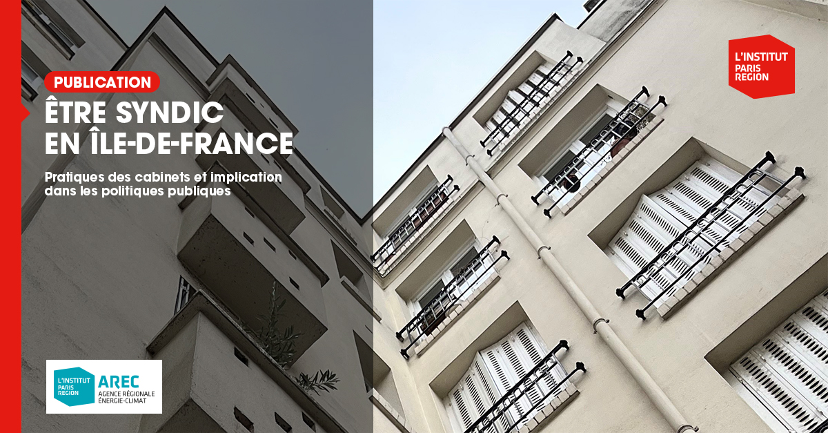 AREC Île-de-France (@arecidf) on Twitter photo 🏢 ÊTRE SYNDIC EN ÎLE-DE-FRANCE
Pratiques des cabinets & implication dans les politiques publiques
Recherche inédite, financée par le <a href="/PUCA/">puca</a>, l'<a href="/ANAH_Officiel/">ANAH</a>, la <a href="/FNAIM/">FNAIM</a>, pilotée par L'Institut Paris Region: les #syndics, pratiques & contraintes:
arec-idf.fr/nos-travaux/pu… 🏢 ÊTRE SYNDIC EN ÎLE-DE-FRANCE
Pratiques des cabinets & implication dans les politiques publiques
Recherche inédite, financée par le <a href="/PUCA/">puca</a>, l'<a href="/ANAH_Officiel/">ANAH</a>, la <a href="/FNAIM/">FNAIM</a>, pilotée par L'Institut Paris Region: les #syndics, pratiques & contraintes:
arec-idf.fr/nos-travaux/pu…