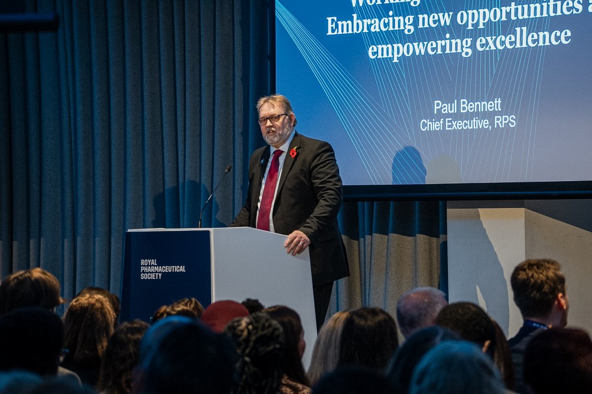 Royal Pharmaceutical Society (@rpharms) on Twitter photo CEO <a href="/PaulBennettRPS/">Paul Bennett</a> presents the four key conference streams: enhancing patient care,
advancing the workforce, cutting-edge innovations in science and research, and 'Your RPS,' which will include a focus our proposals for change and ambition to become a Royal College. #RPSConf24 CEO <a href="/PaulBennettRPS/">Paul Bennett</a> presents the four key conference streams: enhancing patient care,
advancing the workforce, cutting-edge innovations in science and research, and 'Your RPS,' which will include a focus our proposals for change and ambition to become a Royal College. #RPSConf24