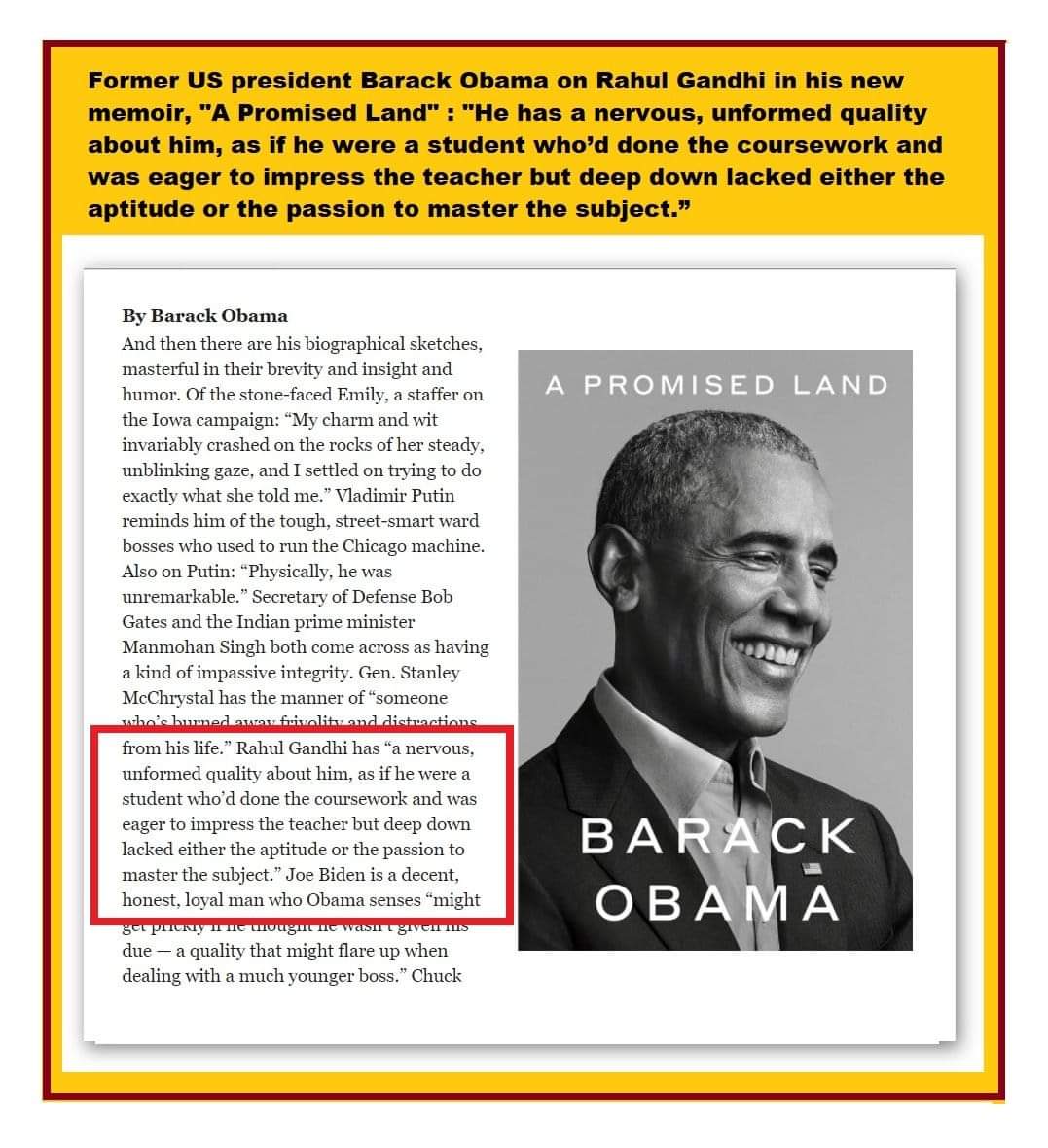 amarholistic's tweet image. @BarackObama 
Many Thanks for your opinion abt @RahulGandhi 
Often wonder How this #gandhi Family has taken INDIANs for GRANTED &amp;amp; Want to RULE us.. Despite Being a ZERO...deep Down..#Dynastic Entitlement must END..
Jai Hind