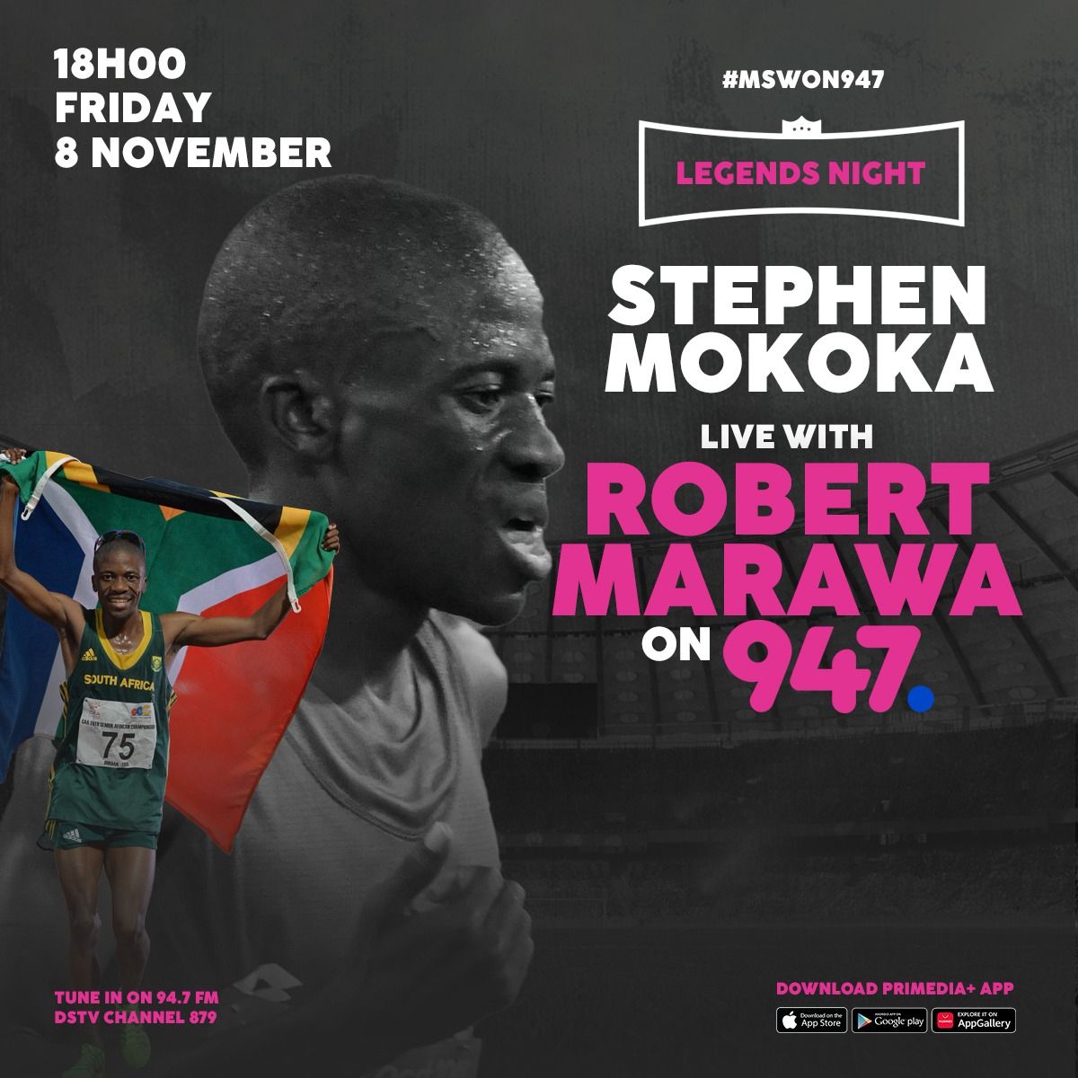 Excited to be joining <a href="/robertmarawa/">robertmarawa</a> on Legends Night! Tune in for an unforgettable conversation as we talk all things Running !! Don’t miss out 🚨🚨

#legendsnight