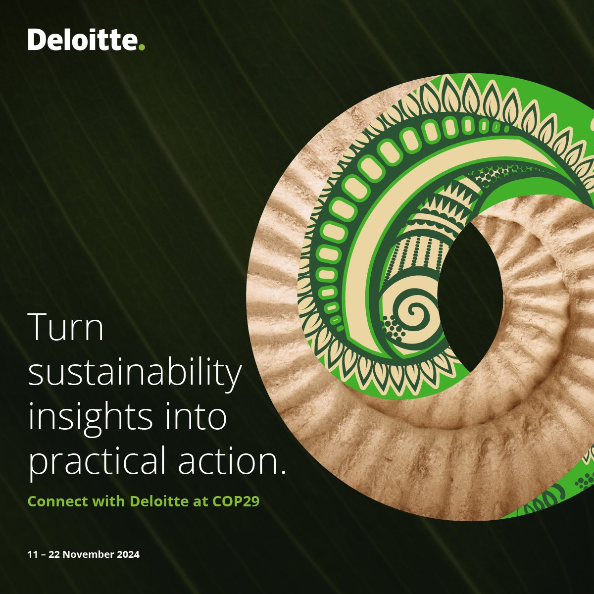 To work toward a more sustainable future, Deloitte is helping drive progress on #ClimateAction and leading meaningful dialogues at #COP29 around:

✅Financing the energy transition
✅Low-carbon fuels 
✅Sustainable (cont) deloi.tt/48Xn7DH