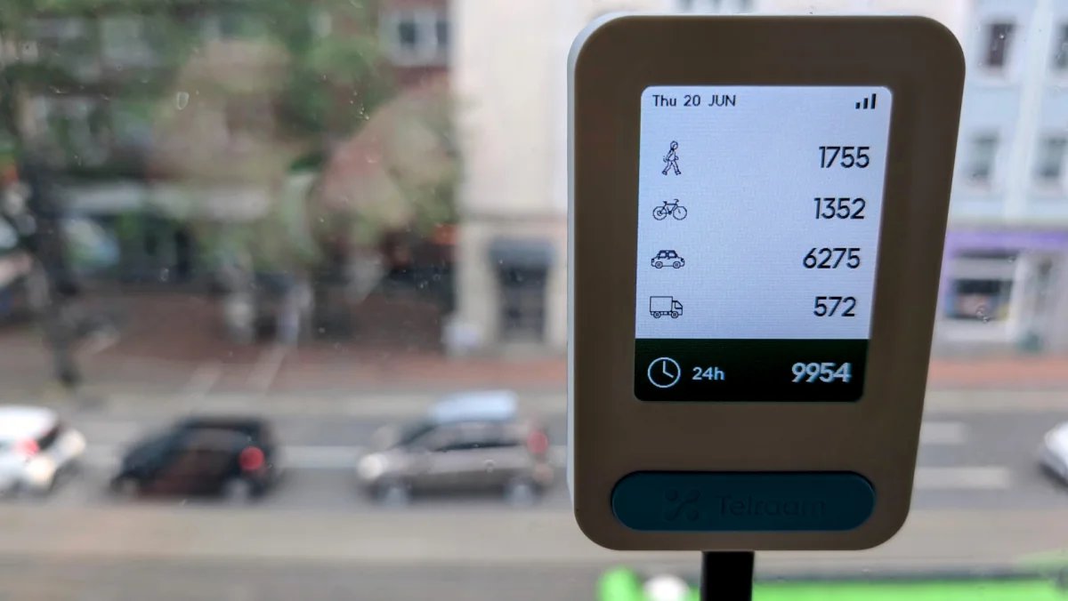 Telraam is your solution for collecting multi-modal traffic data with a purpose-built, affordable, and user-friendly device. 
Check our website for use cases, results &amp; references.
telraam.net/en/self-measure