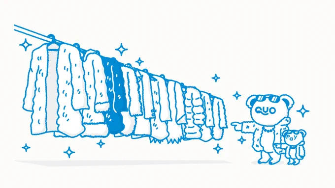 防寒防寒!! どれ着よっかな～ / 今月も「ほぼ毎日」実施! をフォロー&この投稿をリポストで20名様に500円分のQUOカードPayが当たる! \ #11月8日対象投稿 #キャンペーン #QUOカードPay