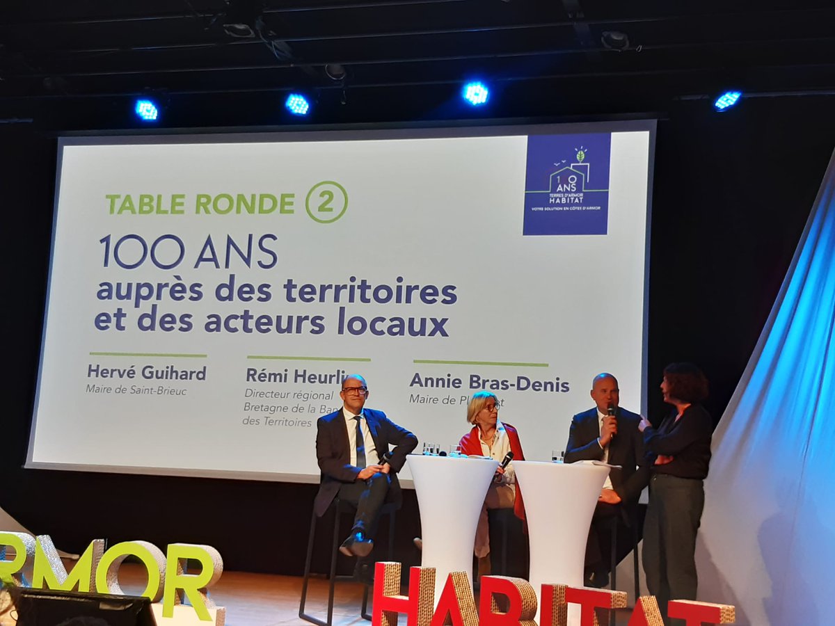 Joyeux anniversaire en ce 7 novembre 2024 à #TerresdArmorHabitat, qui fête 100 ans d'existence ! Un partenaire engagé sur de nombreux projets au service des territoires qui peut compter sur <a href="/BanqueDesTerr/">Banque des Territoires</a> 🏠
#Territoires #Habitat <a href="/cotesdarmor22/">cotesdarmor</a>