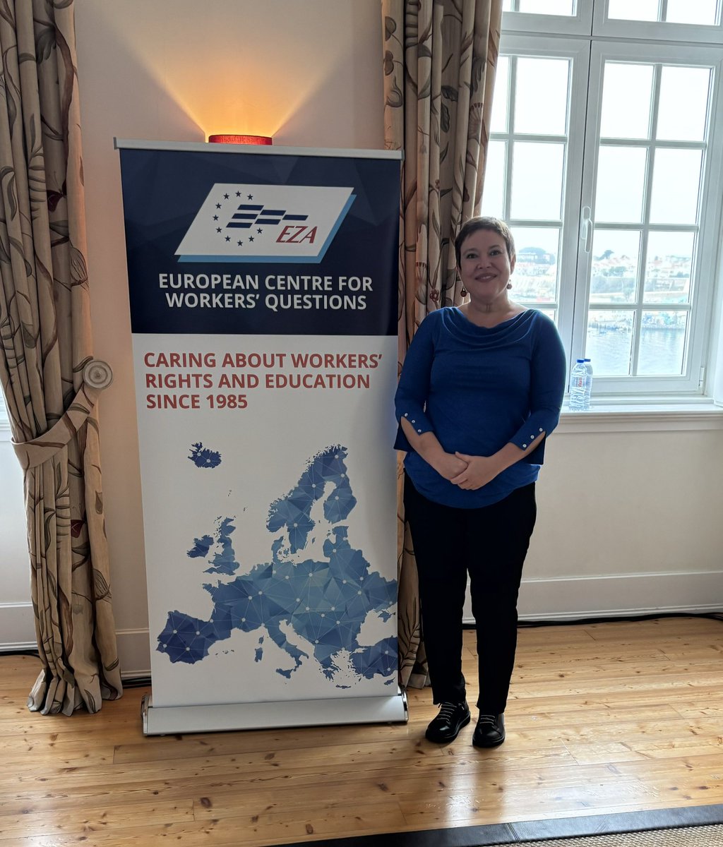 AccionsindUSO's tweet photo. Sara García, secretaria de #AccionSindical de @SindicatoUSO participa en el Grupo de Trabajo de #SaludLaboral organizado por #EZA, #BaseFut y #CFTL en la que participan organizaciones sociales y sindicales de Portugal, Francia, España y Rumanía. https://t.co/58uKocPvSM