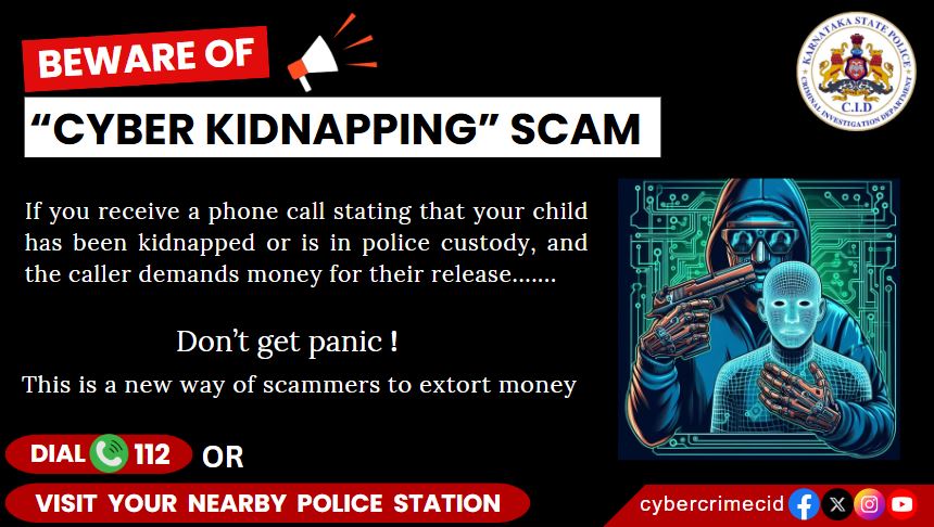 CybercrimeCID's tweet photo. 📌 #CyberKidnapping  #DigitalKidnapping #FakeKidnapping https://t.co/t6Wb5bjPSW