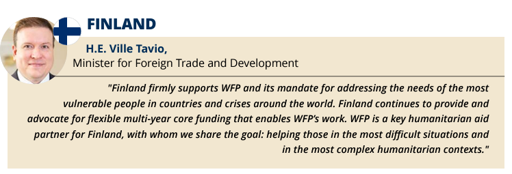 Kiitos #Suomi  🇫🇮 antamastanne elintärkeästä joustavasta rahoituksesta.
Tämä rahoitus antaa WFP:lle mahdollisuuden reagoida nopeasti katastrofeihin ja konflikteihin ympäri maailmaa.
Lue lisää uudesta joustavan rahoituksen raportista 2023 ⬇️

bit.ly/48EOcv6