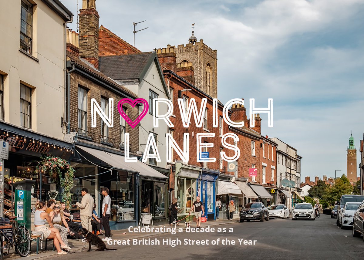 10 years ago today, the Norwich Lanes were announced as a Great British High Street of the Year ~ norwichlanes.co.uk/celebrating-10… #Norwich