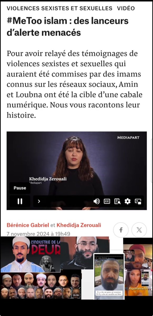 nmq_noor's tweet photo. #MeToo #Islam 

Des lanceurs d’alerte dénoncent l’#islamiste #MohamedNadhir #DinUlQayyima et ses agissements sexuels.
 
Ses amis #NaderAbouAnas, #Islammag, #AbdelhayYahya , par des procédés mafieux , menacent les victimes.

@Mediapart est le seul journal à en parler ! https://t.co/uRwLdHZHxR