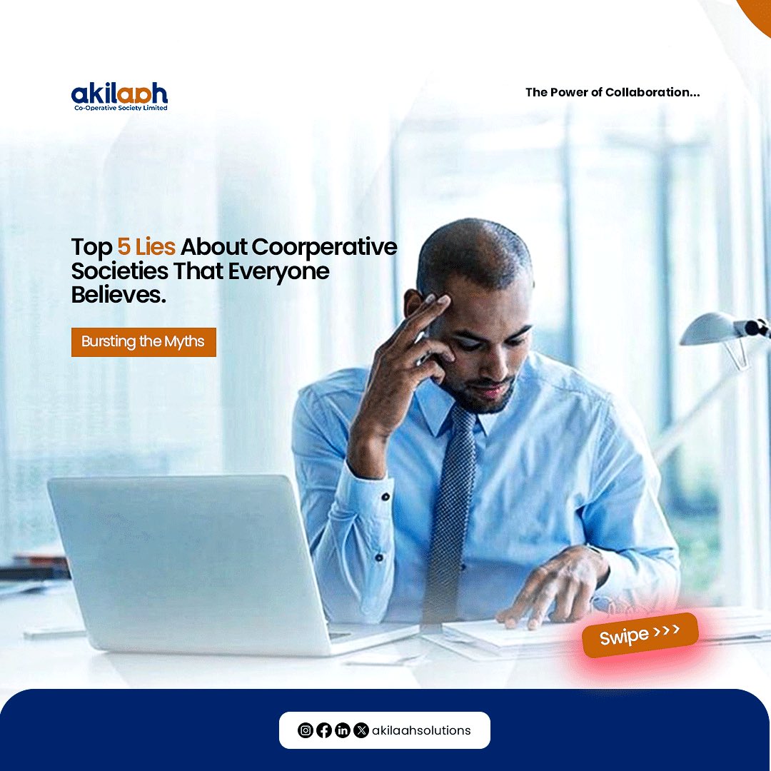 akilaahsolution's tweet photo. Top 5 Biggest Lies About Cooperative Societies That Everyone Believes.

Co-operative societies (Co-ops) are unique business structures that bring individuals together to solve issues they wouldn't be able to solve on their own. Co-ops can help communities by creating jobs, https://t.co/jMaxapl3Wo