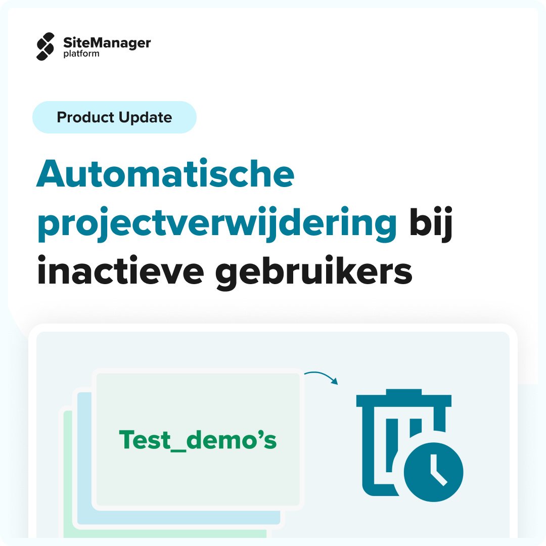 🛑 Automatische projectverwijdering bij inactieve gebruikers 🛑

Vanaf deze maand zullen projecten van inactieve gebruikers automatisch worden verwijderd.
Wees gerust, vooraf wordt er ook altijd een bericht gestuurd om je op de hoogte te brengen.

➡️ hubs.ly/Q02X7Drg0