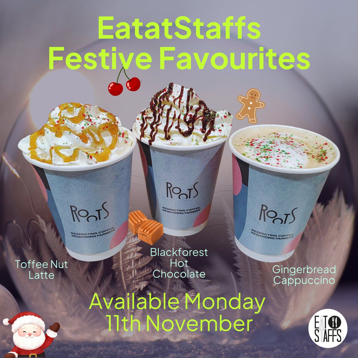 We are all ready for our Festive Favourites on Monday 11th November... Are you?? 

#LoveToEatAtStaffs