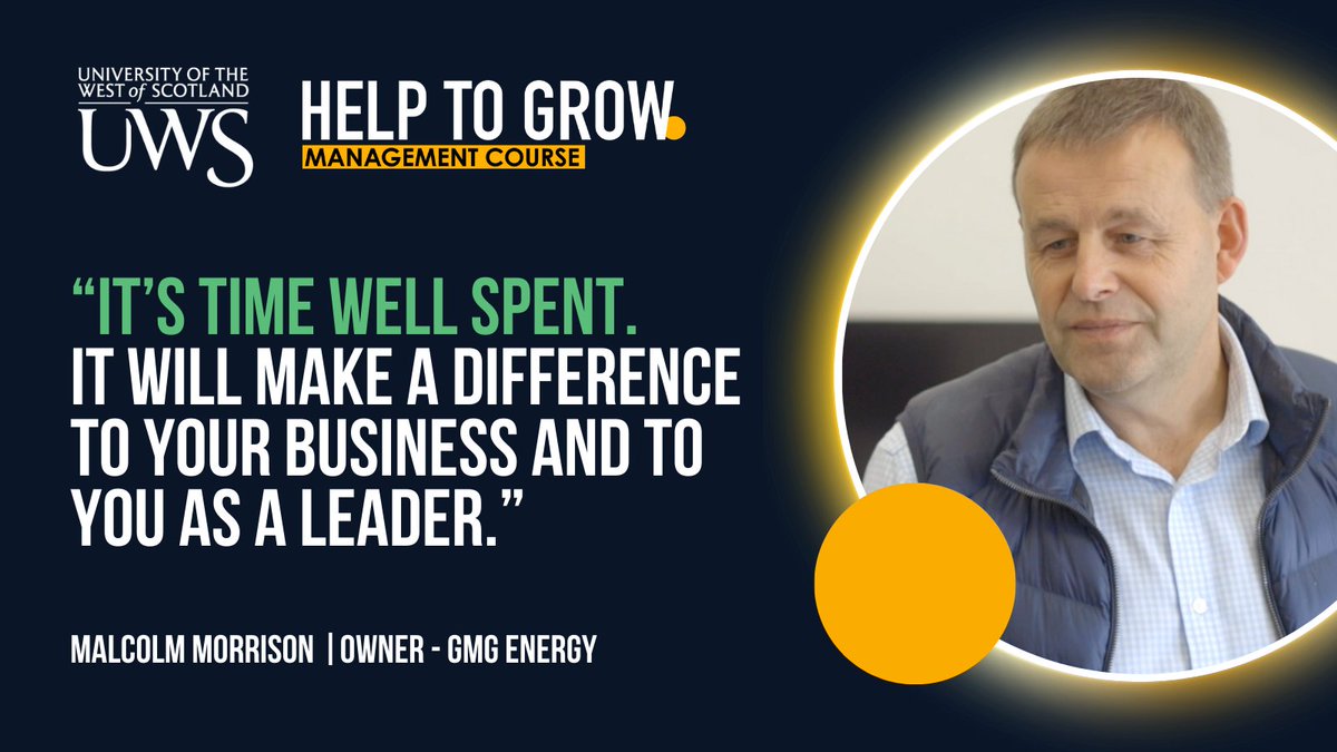 Help to Grow: Management at UWS tweet media