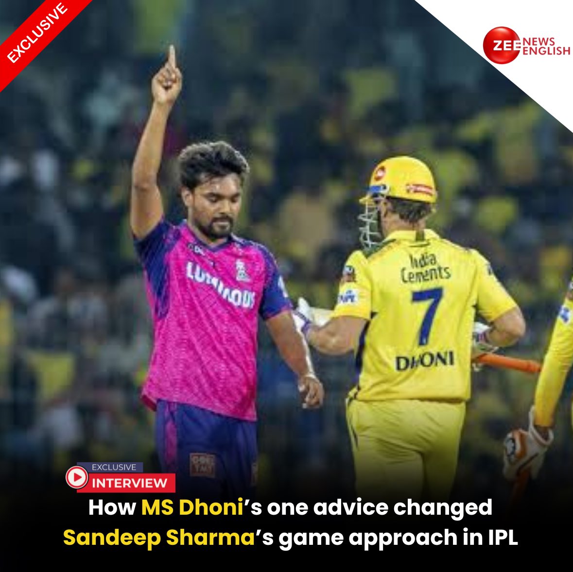It transpired back during the Indian Premier League (IPL) 2023 match between Chennai Super Kings and Rajasthan Royals. 

LINK IN BIO🔗 | <a href="/msdhoni/">Mahendra Singh Dhoni</a> | <a href="/sandeep25a/">Sandeep sharma</a> | Writes✍🏼 <a href="/AshishSatyam7/">Ashish Satyam</a> 

#MSDhoni #SandeepSharma #Cricket #Sports #ZeeNews