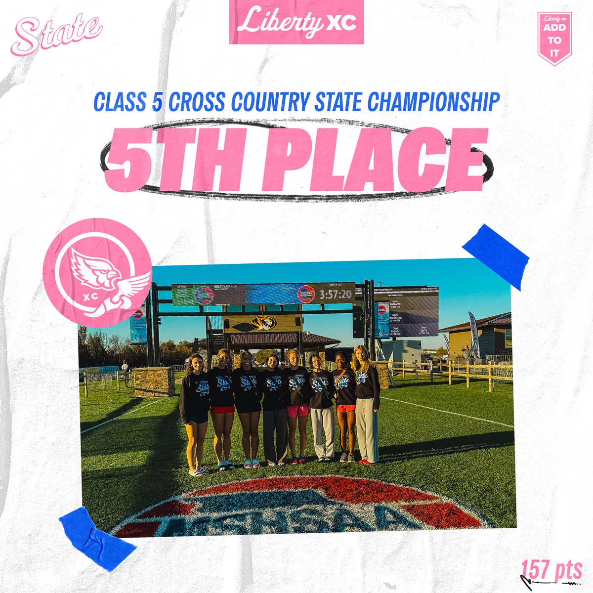 5th PLACE!! 🎀

The girls ran an incredible race to finish 5th at State! We couldn’t be more proud of their effort and execution as they finished just 3pts away from 4th and 10pt away from 3rd.