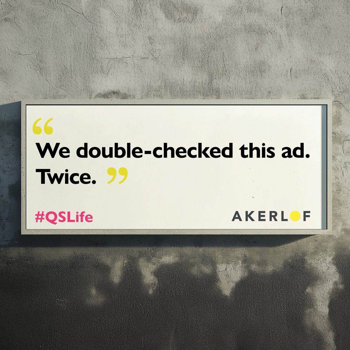 We asked our cost management team to advertise one of their strengths... It would appear some habits are hard to break.

#QSLife