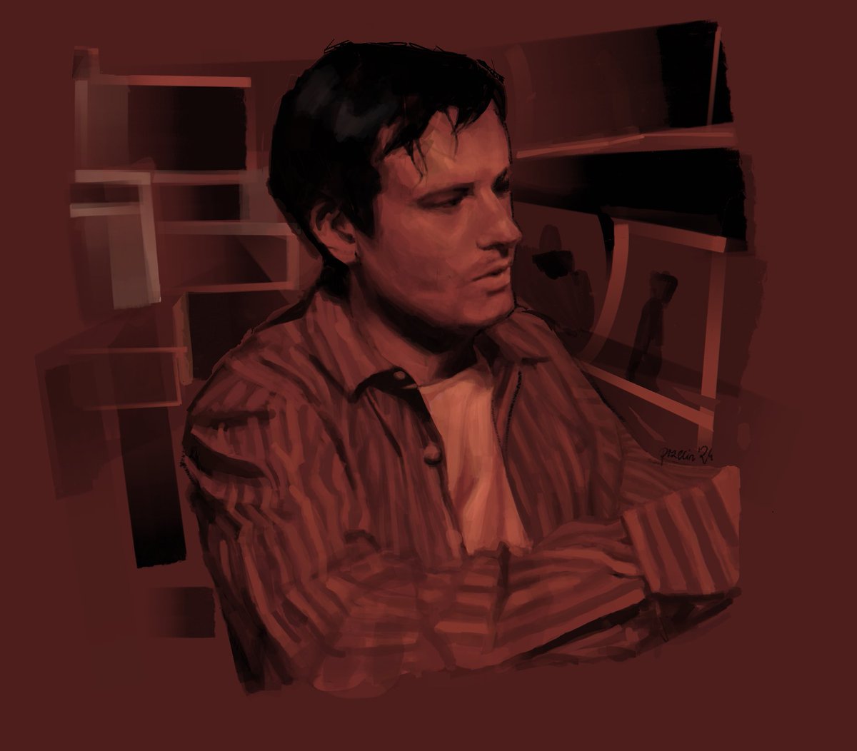 przecini's tweet photo. Meow.

#saw2004 #sawfanart https://t.co/59WBW5Dmeo