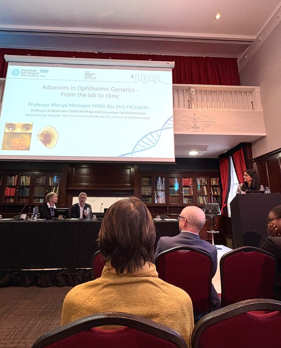 Prof Mariya Moosajee (@mariyamoosajee) on Twitter photo It was an absolute pleasure to present <a href="/GoshSight/">Great Ormond Street Hospital Eye Department</a> Visiting Professor Day, an update on ophthalmic #genetics from “my” lab to clinic! Lots of great examples how we have better understood #diseases, their impact on the #eye & body to improve patient care! <a href="/UCLeye/">UCL Institute of Ophthalmology</a> <a href="/Moorfields/">Moorfields Eye Hospital NHS Foundation Trust</a> It was an absolute pleasure to present <a href="/GoshSight/">Great Ormond Street Hospital Eye Department</a> Visiting Professor Day, an update on ophthalmic #genetics from “my” lab to clinic! Lots of great examples how we have better understood #diseases, their impact on the #eye & body to improve patient care! <a href="/UCLeye/">UCL Institute of Ophthalmology</a> <a href="/Moorfields/">Moorfields Eye Hospital NHS Foundation Trust</a>
