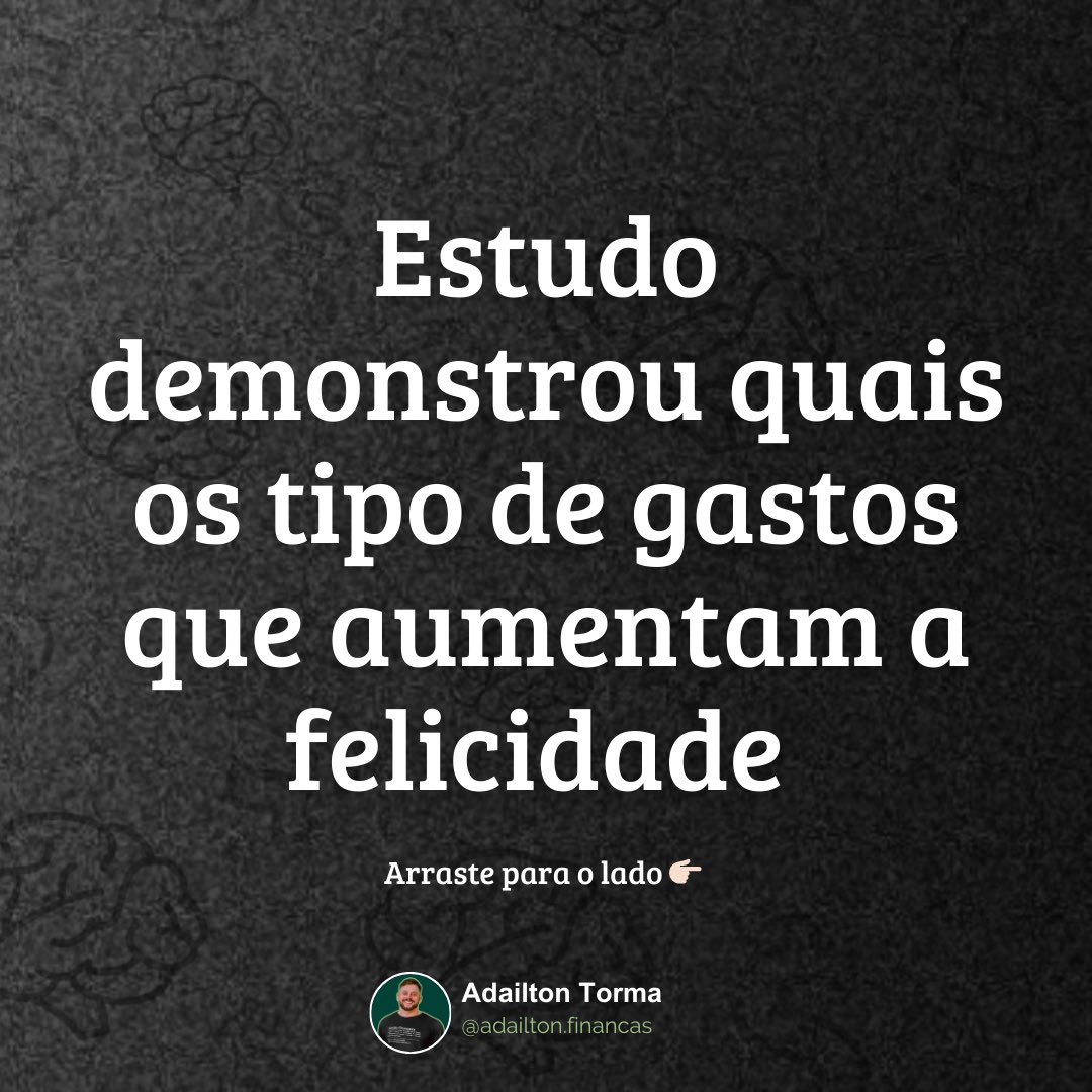 adailtontorma's tweet photo. ✨ Quer mais felicidade? Experimente investir em EXPERIÊNCIAS, não em COISAS! ✨

Um estudo das universidades do Texas, Pensilvânia e Cornell revelou algo incrível sobre a nossa relação com o dinheiro e a felicidade! 📊💡 https://t.co/I5EqXVmJFx