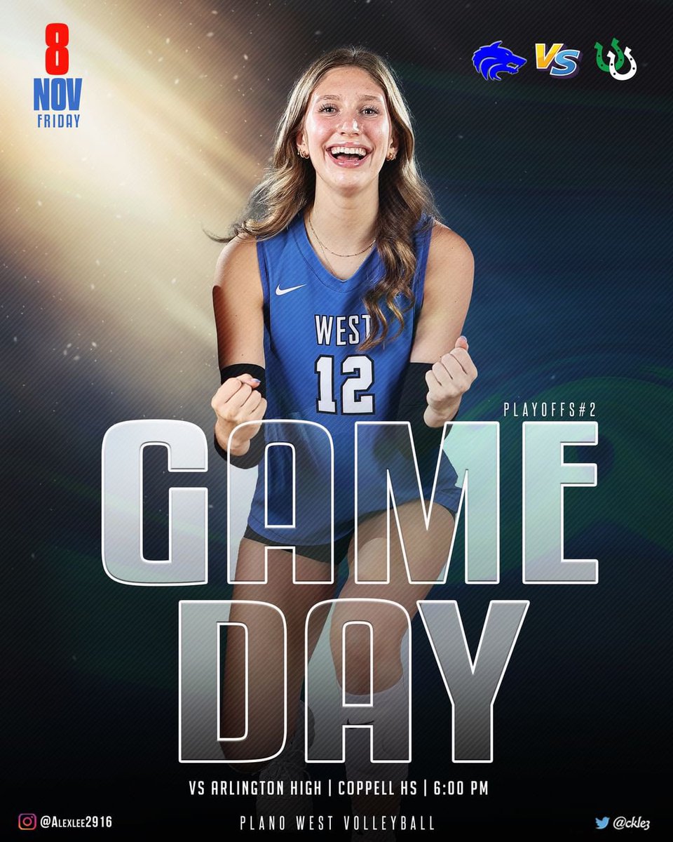 On the road today! 🚌

🕕 2nd Round of Playoffs @ 6:00
🆚 Arlington High School
📍 Coppell High School
🖤 Black Out!
🎟️ coppellathletics.net/e-tickets