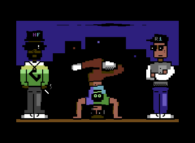 PETSCIIWORLD's tweet photo. #PETSCII #C64 #COMMODORE64 #GRAPHICS                                                                                                                      
"Breakdanscii" by Rebel 1 (2024) https://t.co/vu94IZVXfF