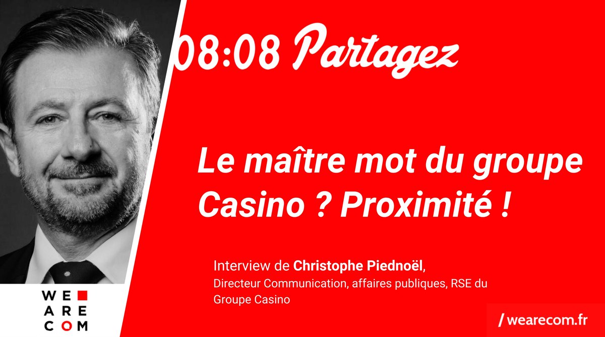 We_are_com's tweet photo. Dans un monde où la communication doit être à la fois réactive et cohérente, Christophe Piednoël, Directeur Communication, affaires publiques et RSE du @Groupe_Casino, nous partage sa vision.
👉 Un entretien à ne pas manquer : https://t.co/EfbOJNr03G
#WeAreCOM https://t.co/vkOsG3lKFg