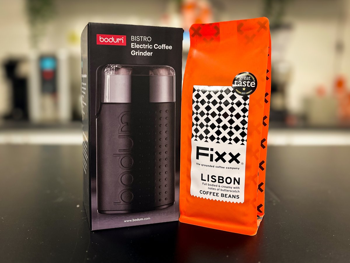 November Giveaway Spotlight❄️
The monthly giveaways continue! This month, all orders placed for €20 or more through our website are automatically entered into a draw to win a Bodum Coffee Grinder (RRP €59) and a 250g bag of FiXX Coffee.

Winner will be announced November 20th!