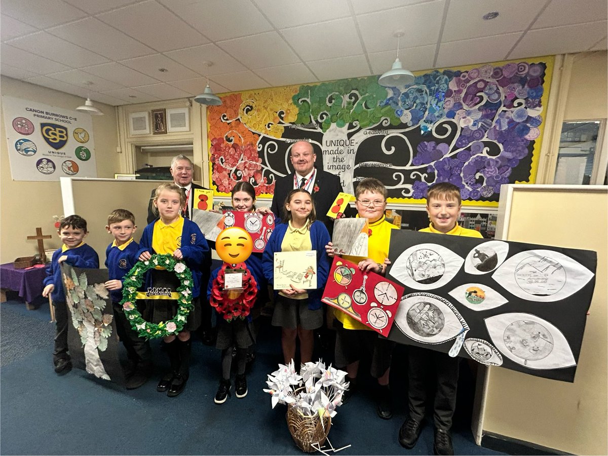 Canon Burrows CE Primary School (@canon_burrows) on Twitter photo This afternoon, we were joined by some members of the Royal British Legion for a special Collective Worship. We shared our class reflections about Remembrance. It was a pleasure to share our learning with such important people in our community. <a href="/PoppyLegion/">Royal British Legion</a> <a href="/RoyalLyne/">Royal British Legion - Ashton under Lyne Branch</a> This afternoon, we were joined by some members of the Royal British Legion for a special Collective Worship. We shared our class reflections about Remembrance. It was a pleasure to share our learning with such important people in our community. <a href="/PoppyLegion/">Royal British Legion</a> <a href="/RoyalLyne/">Royal British Legion - Ashton under Lyne Branch</a>