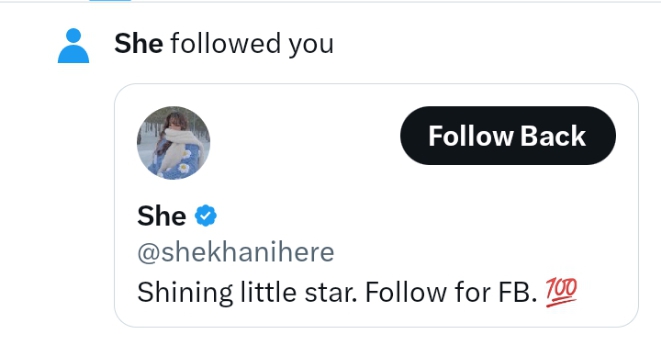 She tweet media