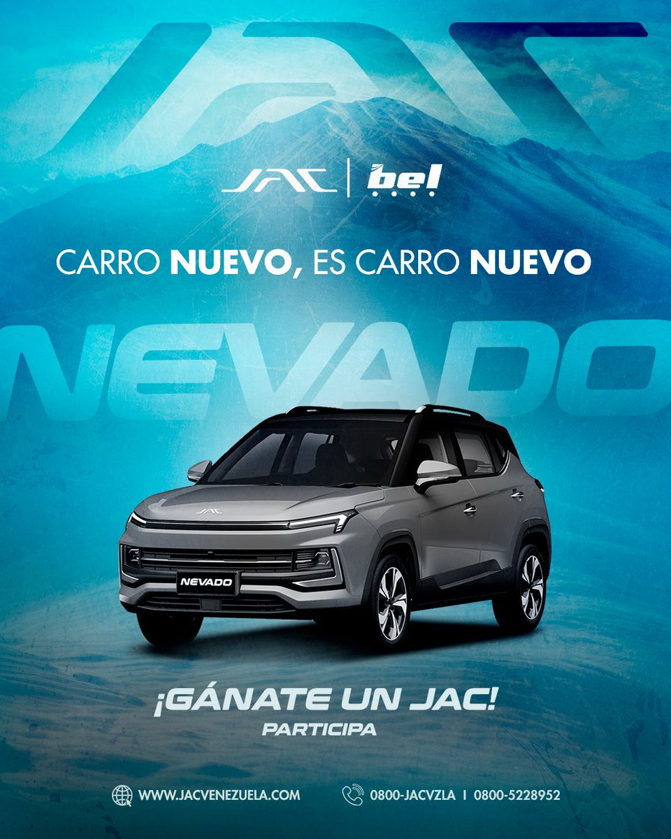 jacmotorsve's tweet photo. Participa en nuestro #SorteoJac
Ingresa en:
https://t.co/3aVmXkftiq
No te olvides de mencionar a tus amigos e invitarlos a participar
¡Carro nuevo, es carro nuevo!
#JACMotorsVenezuela #ConcursoJAC #UnNuevoComienzo #SueñosSobreRuedas https://t.co/eHLbqqJ34C