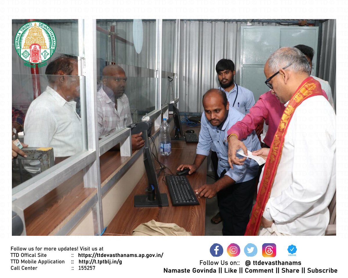 TTDevasthanams's tweet photo. TTD Additional EO Sri Ch Venkaiah Chowdary inspected PAC 5 construction in Tirumala, reviewing halls, tonsure area, dining, bathrooms, electrical wiring, and elevation designs. He urged officials to complete the work by year-end for pilgrim use by Jan. #Tirumala #TTD #PAC5 https://t.co/onMEZVf4EI
