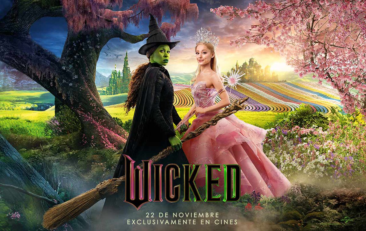 AccionCine's tweet photo. Concurso de entradas y merchandising de #Wicked.
Participa y podrás conseguir una entrada doble y un pack exclusivo de la película. 
Exclusivamente en cines el 22 de noviembre.
https://t.co/3VvXNa6lqD https://t.co/sTyWkjHgPq