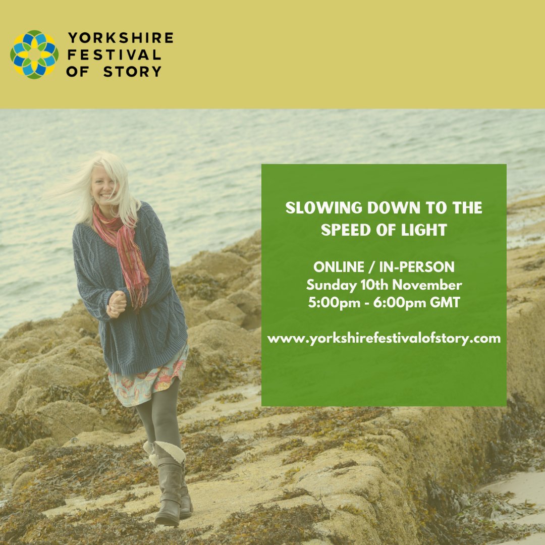Today! ✨'Slowing Down to the Speed of Light' blends personal story, folklore, and science as a woman with ADHD untangles her life’s narratives. Guided by a girl from the future, this compelling show explores difference, belonging, and self-discovery. 🤩👇
yorkshirefestivalofstory.com/event/slowing-…