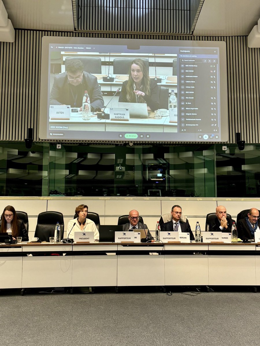 Today I participated in a good debate with <a href="/EU_EESC/">European Economic and Social Committee</a> colleagues &amp; <a href="/EU_Growth/">Internal Market, Industry, Entrepreneurship & SMEs</a> on #Draghi &amp; #Letta reports on how to strenghten #competitiveness &amp; #SingleMarket, our 🔝priorities!

I emphasized the need to stop procrastinating in 🇪🇺 and urgently act, starting with cutting red tape✂️