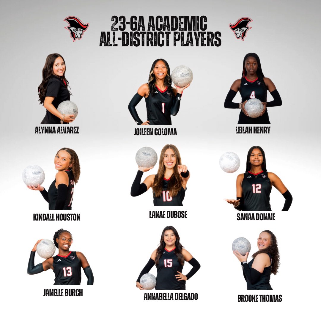 gcmvolleyball1's tweet photo. Congratulations to the Patriot Volleyball District 23-6A All-District Honorees. Super proud of you! Go Pats! ❤️🏐❤️🏐#playwithheartwinwithpride #heartpassionnofear https://t.co/odlLc30e9x