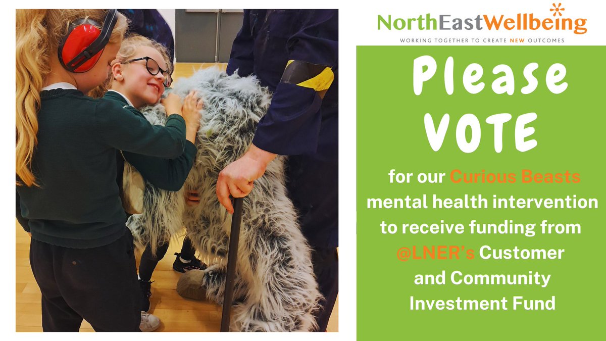 We’ve been shortlisted as part of <a href="/LNER/">London North Eastern Railway</a>’s Customer and Community Investment Fund! Please vote for Curious Beasts via this link: shorturl.at/ccpCx It takes 2 minutes to do 😁 #CCIF