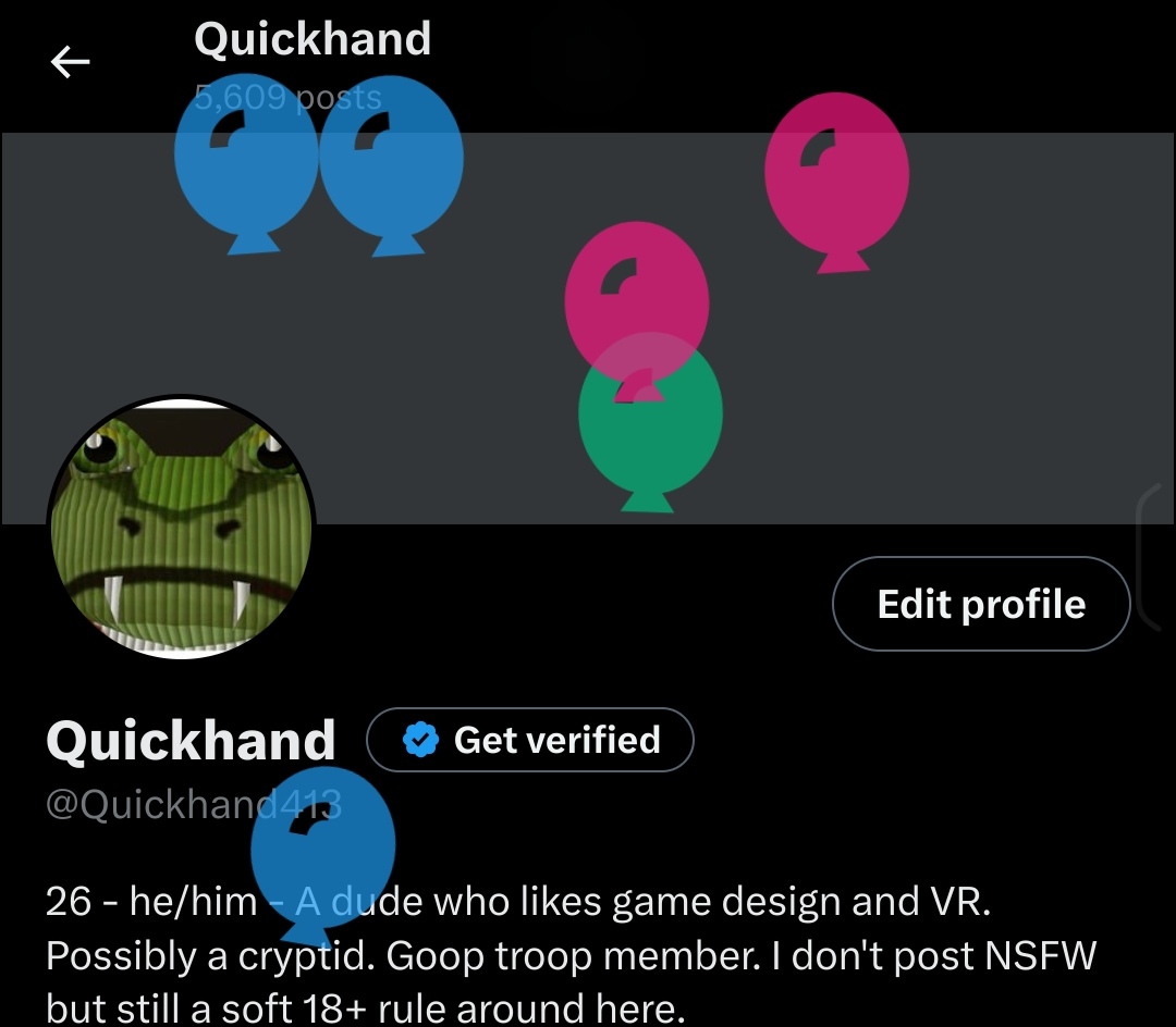 The balloons of aging have graced my profile