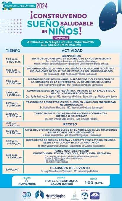AcmiSantander's tweet image. 🚨Invitación a celebrar los 30 años del Instituto Neumológico del Oriente

🎯#Nov8  I Simposio de abordaje integral de #trastornosdelsueño en #pediatría
🎯#Nov9 Actualización en patologías respiratorias 🫁#nemología

 Inscripciones sin costo
ino.com.co/educacion/educ…