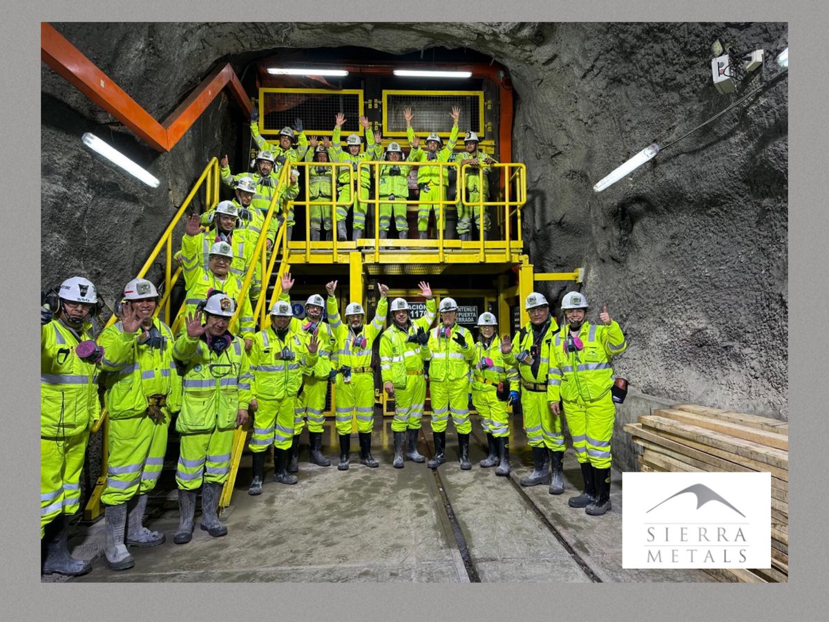 Sierra Metals Inc. (@sierrametals) on Twitter photo <a href="/SierraMetals/">Sierra Metals Inc.</a>' Board of Directors recently visited our Yauricocha copper mine in Peru. It was a valuable opportunity to witness firsthand the safety standards and dedication upheld by our on-site teams. #SiteVisit #CopperProduction #Teamwork #Mining $SMT $SMTSF <a href="/SierraMetals/">Sierra Metals Inc.</a>' Board of Directors recently visited our Yauricocha copper mine in Peru. It was a valuable opportunity to witness firsthand the safety standards and dedication upheld by our on-site teams. #SiteVisit #CopperProduction #Teamwork #Mining $SMT $SMTSF