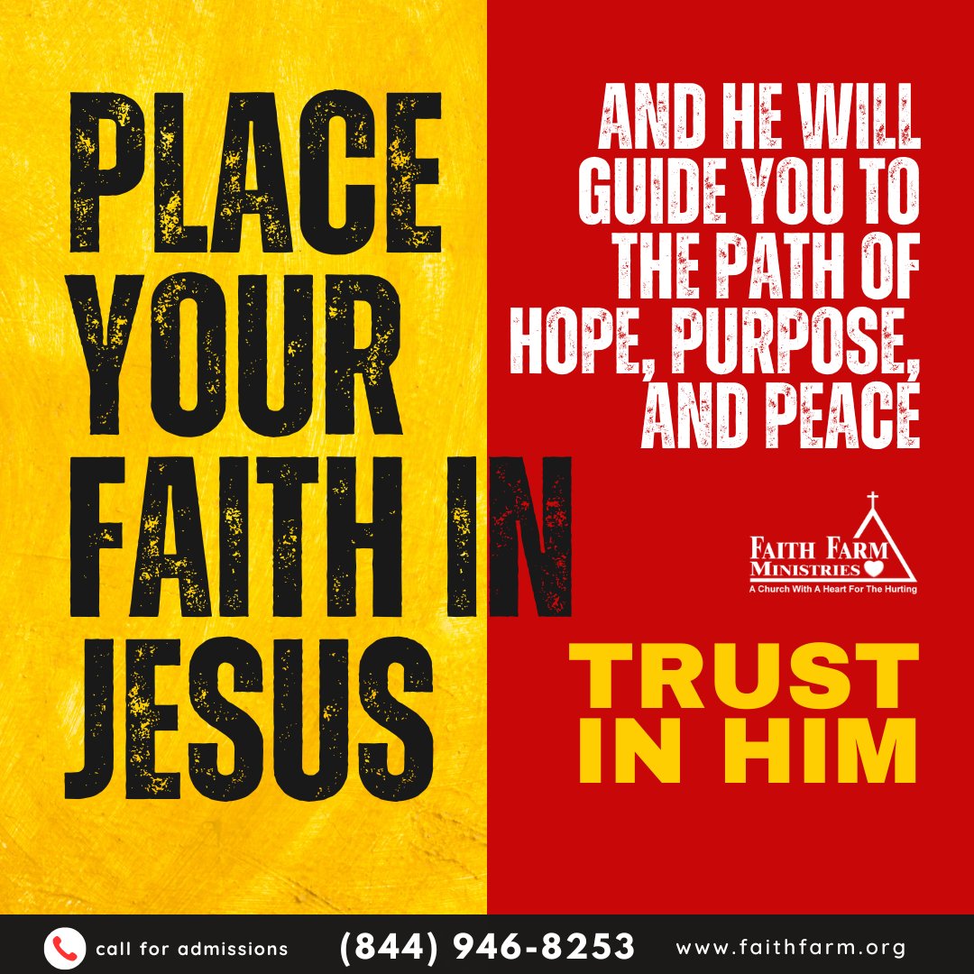 FaithFarm's tweet image. Place your faith in Jesus, and He will guide you to the path of hope, purpose, and peace. Trust in Him. 🙏✨ #FaithInJesus #GuidedByFaith #PathOfHope #TrustInHim #FaithFarm