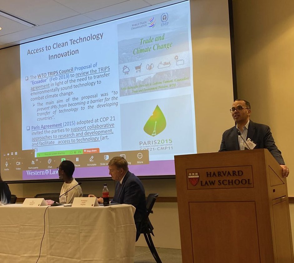 bawad_IP's tweet photo. Delighted to present my upcoming paper on “Climate Justice &amp; Green Patent Monopolies” @Harvard_Law . Thank you Prof. Ruth Okediji for gathering an amazing group of scholars for the IP in Africa Conference @westernuLaw https://t.co/bMMaN1lFRZ